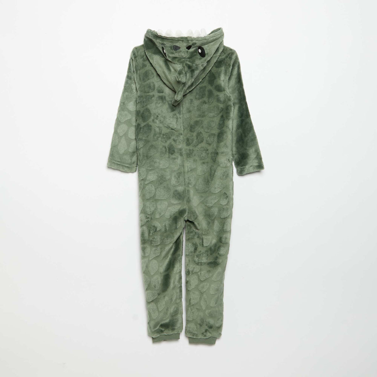 Fleece dinosaur sleepsuit KHAKI