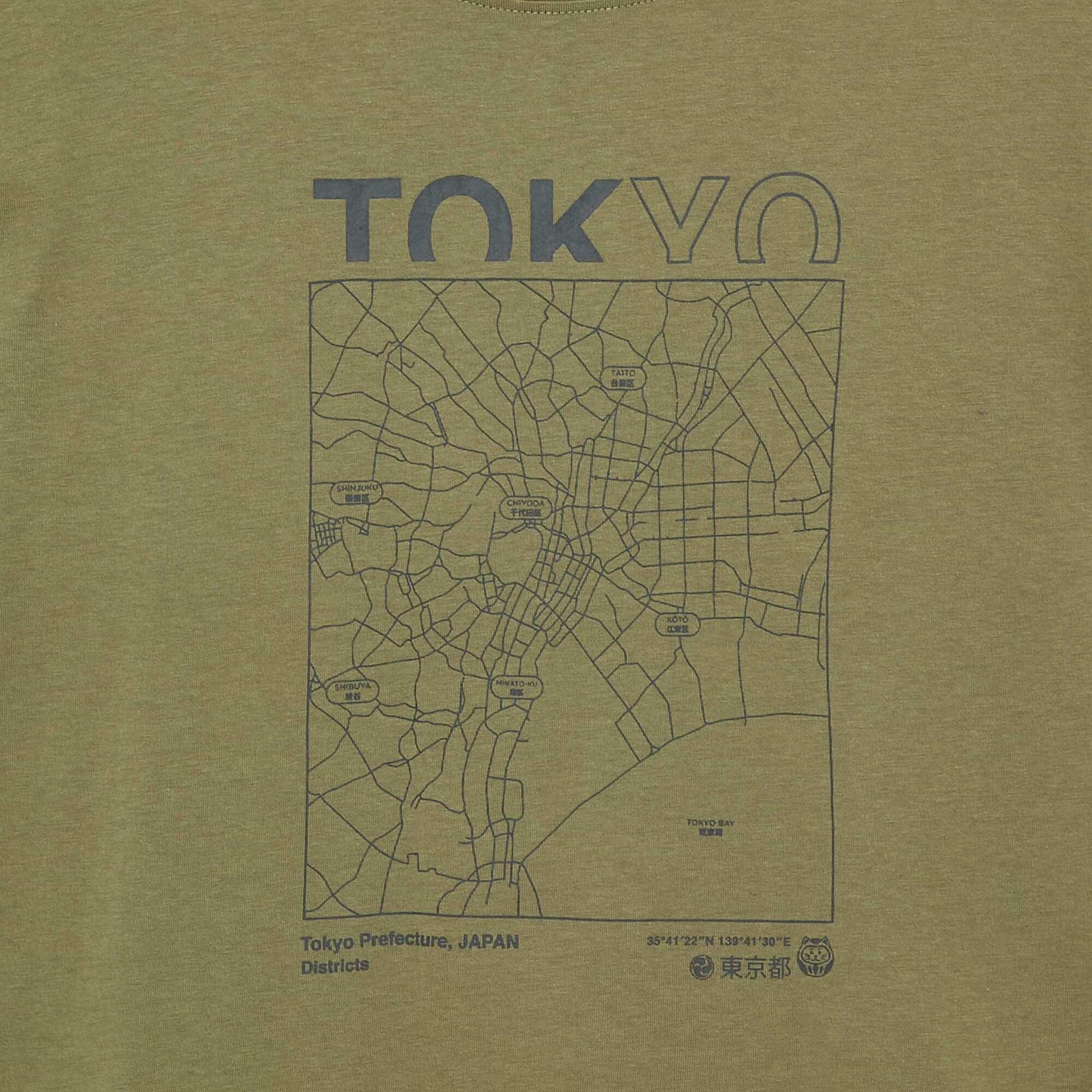 Short-sleeved printed T-shirt GREEN