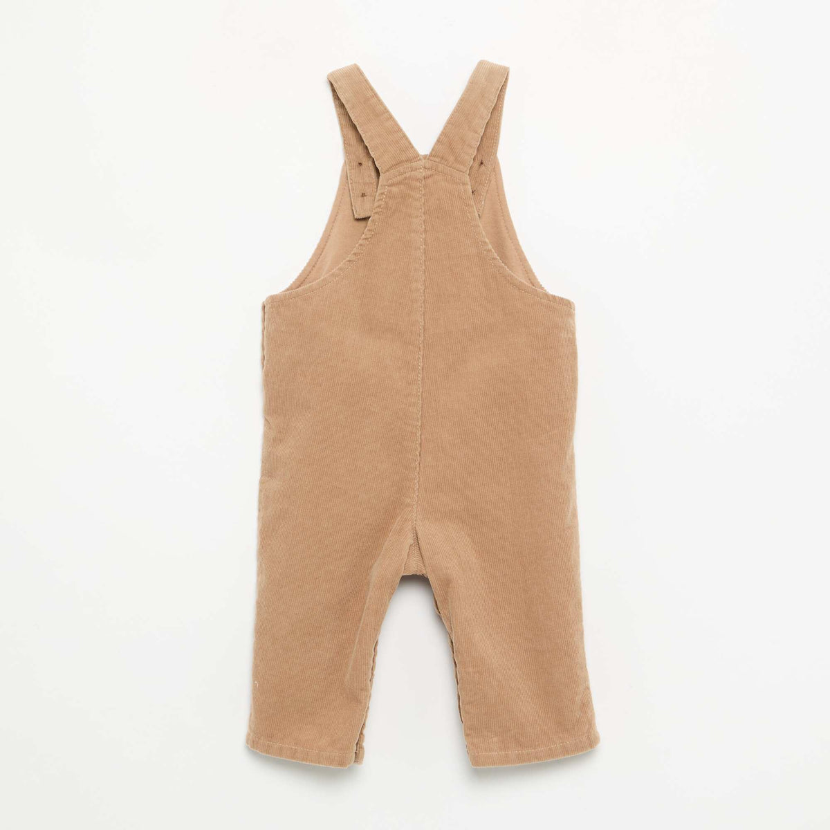 2-piece set - Long Dungarees + Long-sleeved Shirt BEIGE