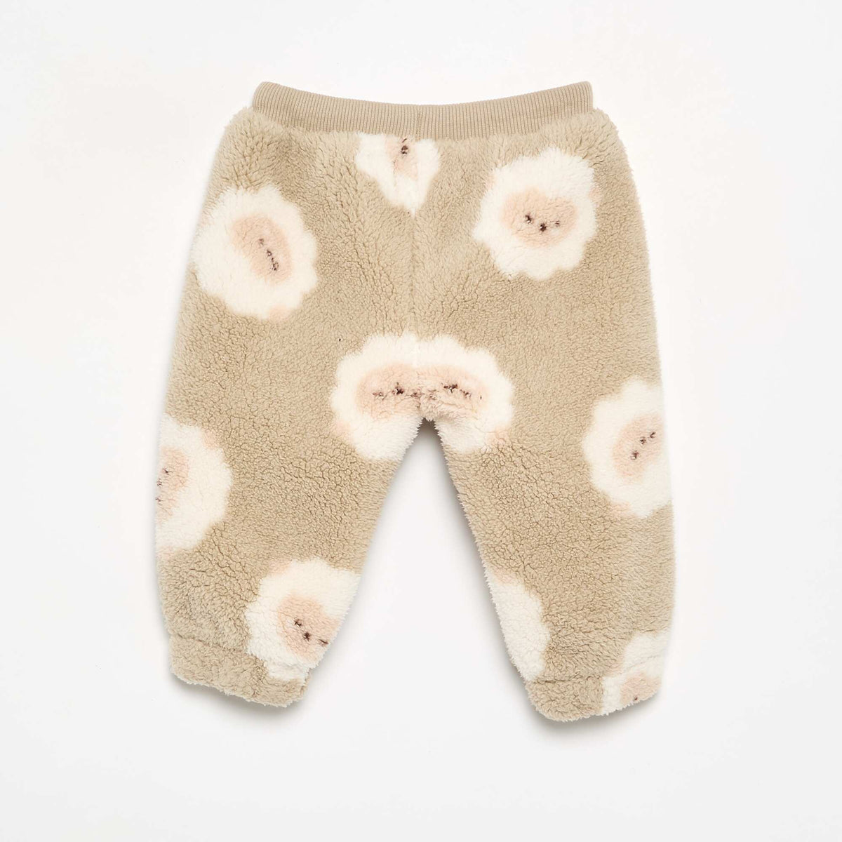 Teddy fleece-effect trousers BEIGE
