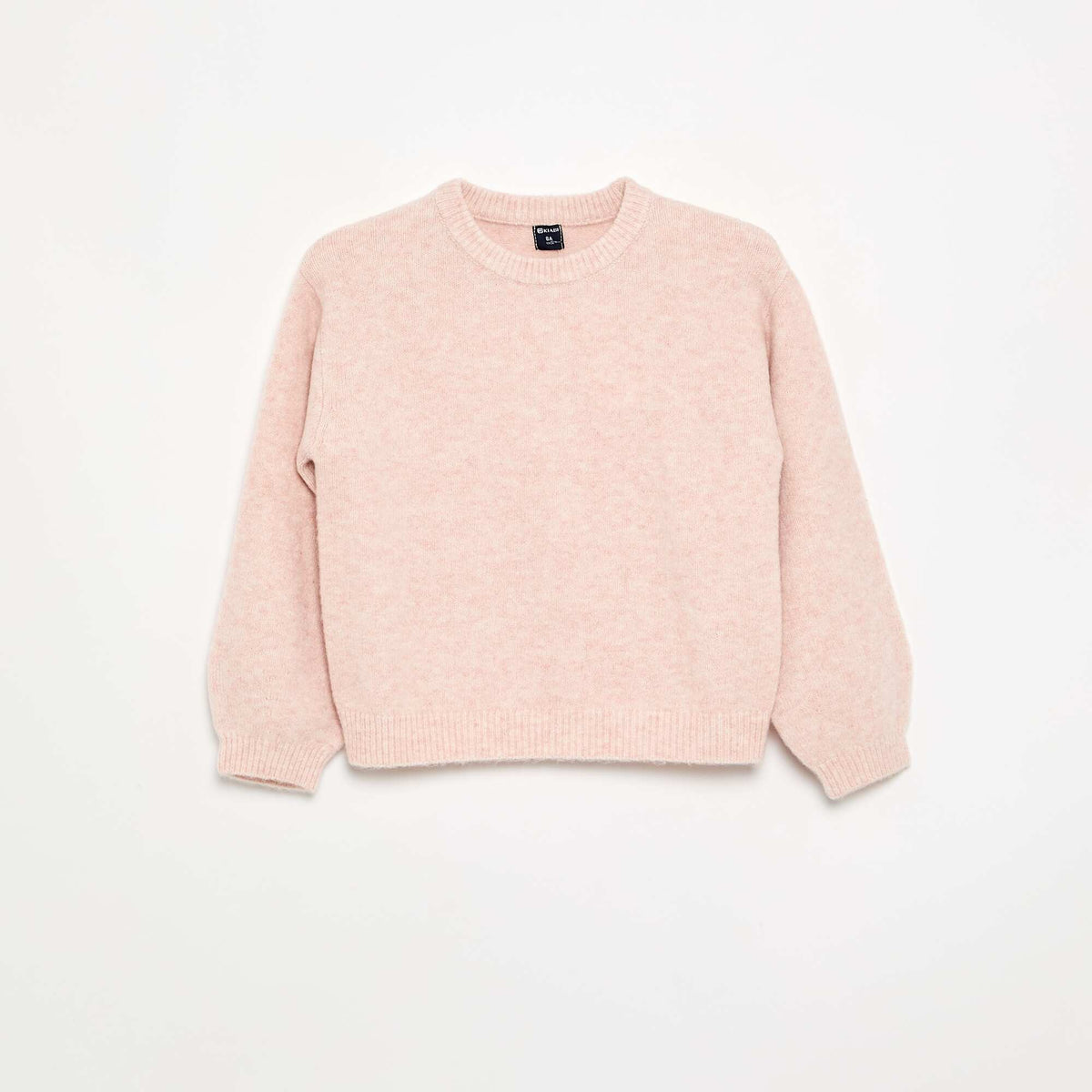 Plain Long-Sleeved Sweater PINK
