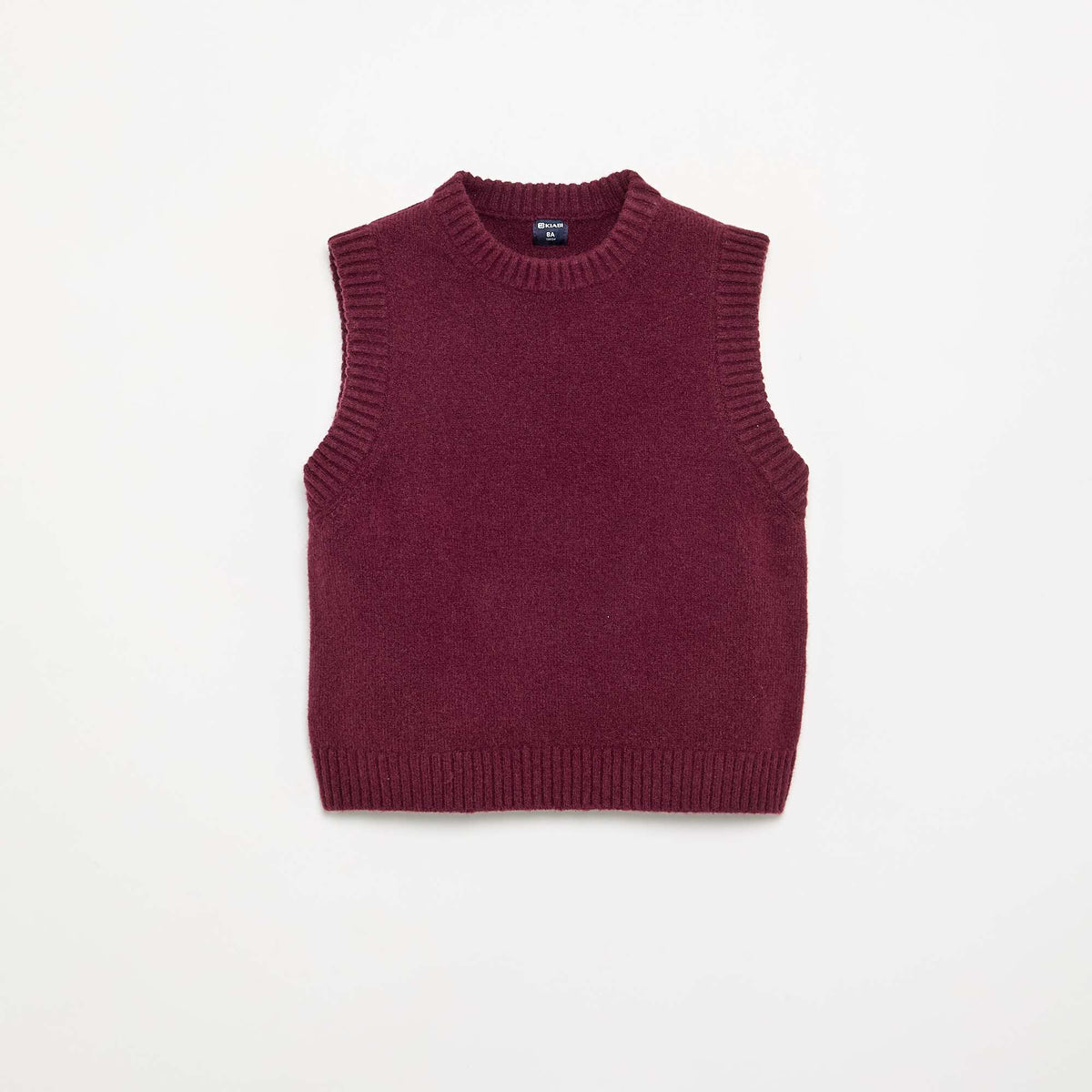 Plain Sleeveless Sweater PINK