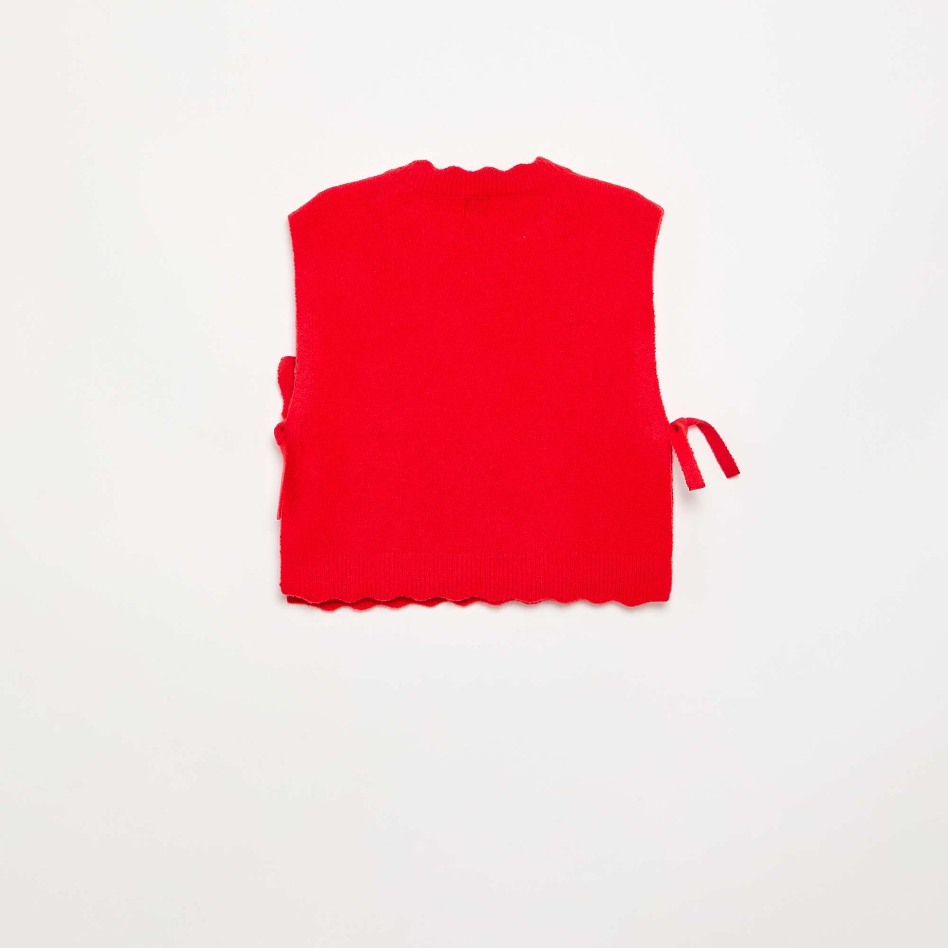 Sleeveless Jumper RED