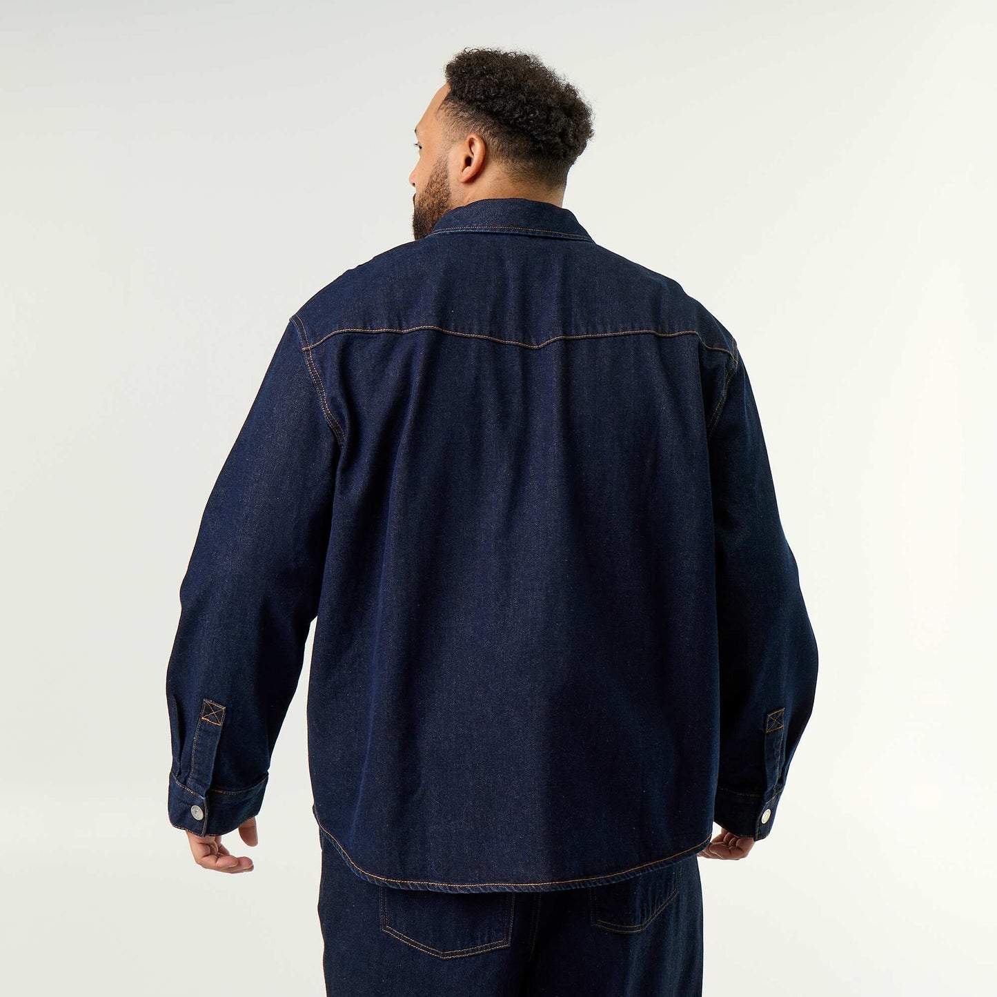 Denim overshirt BLUE