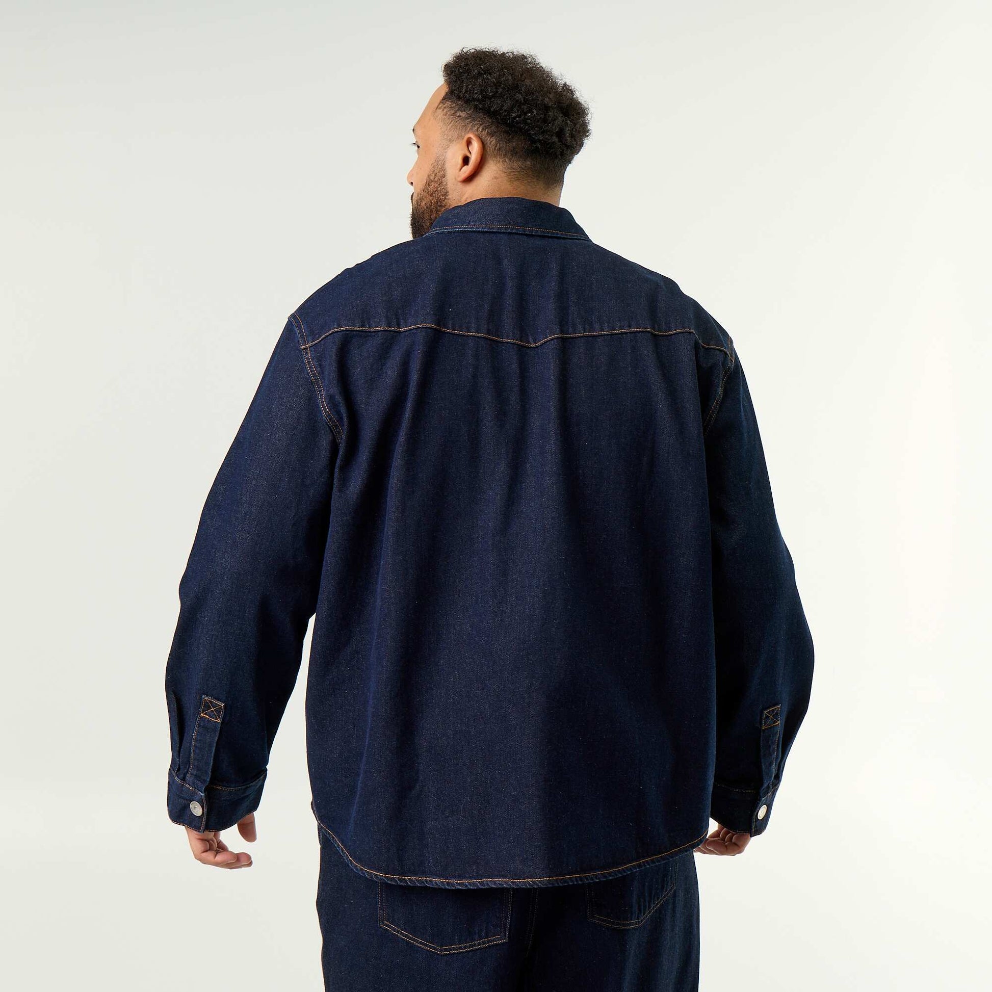 Denim overshirt BLUE