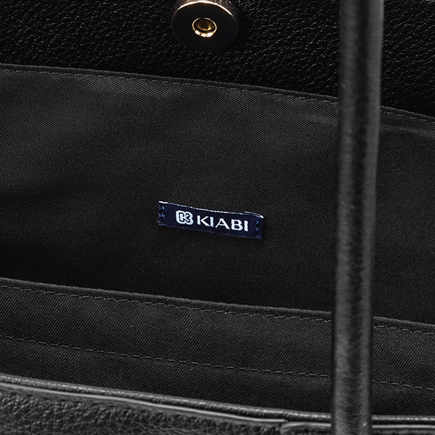Faux Leather Tote Bag BLACK
