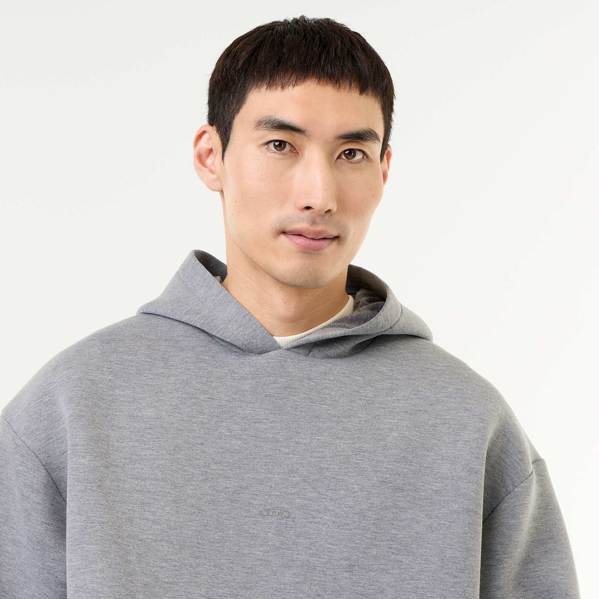 Hooded Sweatshirt with Kangaroo Pocket GREY