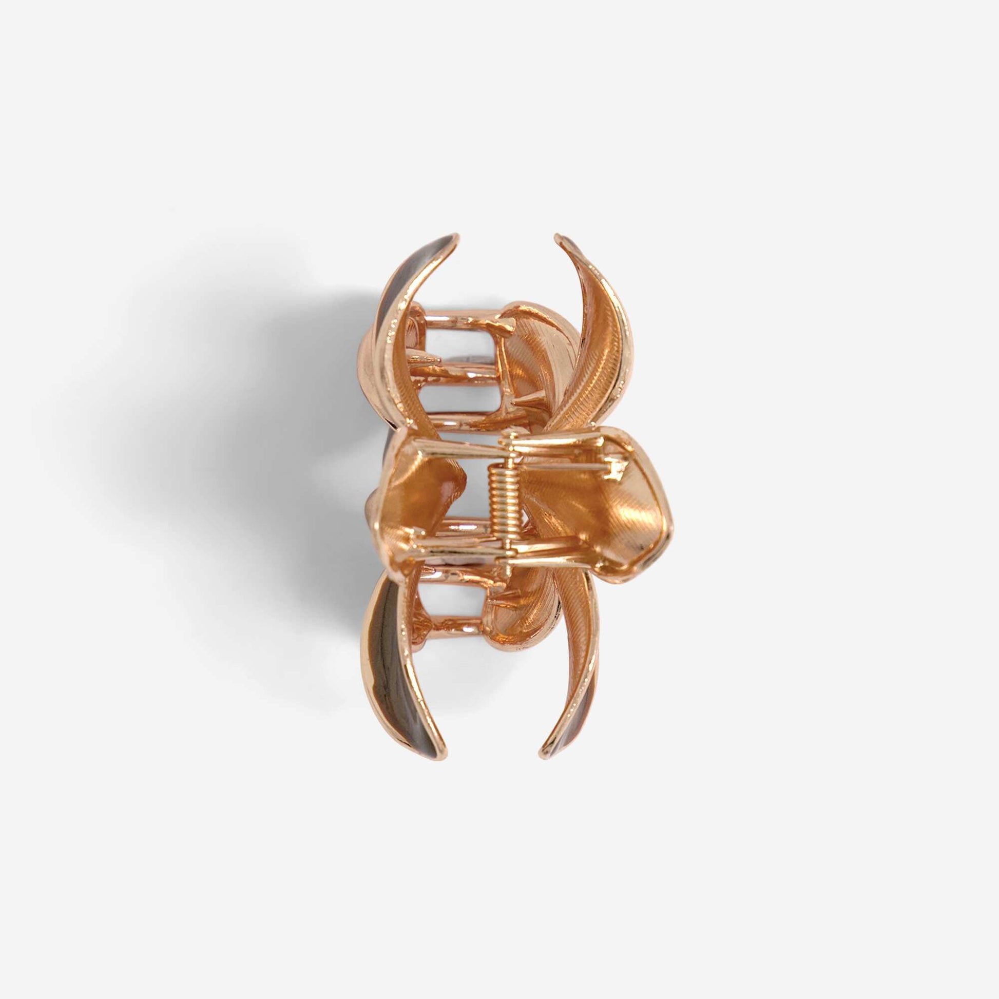 Flower-shaped claw clip BROWN