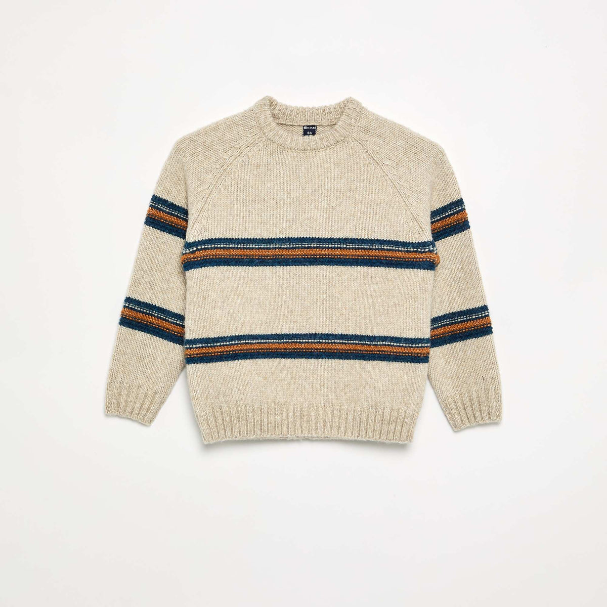Knit Crew Neck Sweater BEIGE