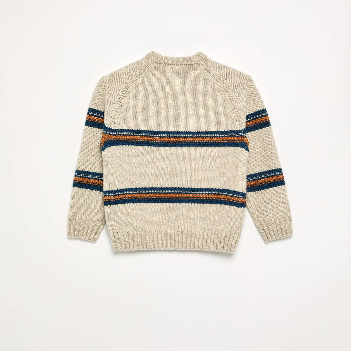 Knit Crew Neck Sweater BEIGE