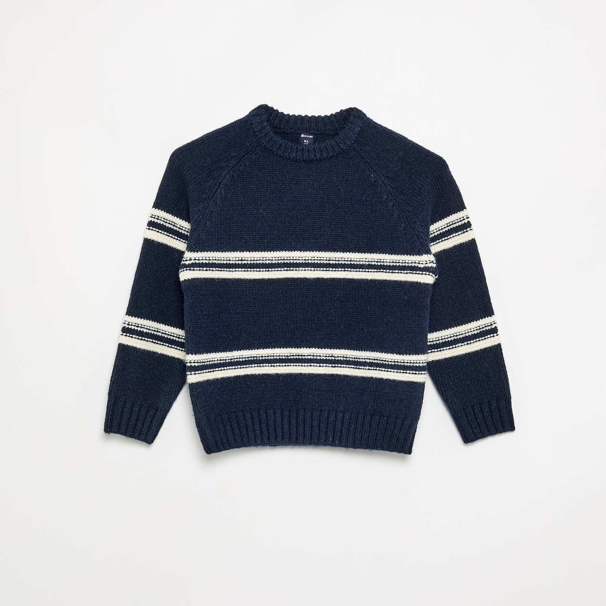 Knit Crew Neck Sweater BLUE