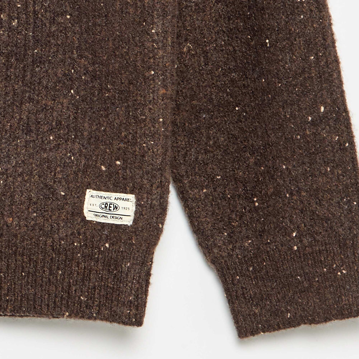 Chunky Knit Funnel Neck Sweater BROWN