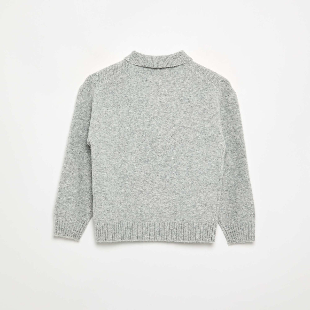 Polo collar sweater GREY