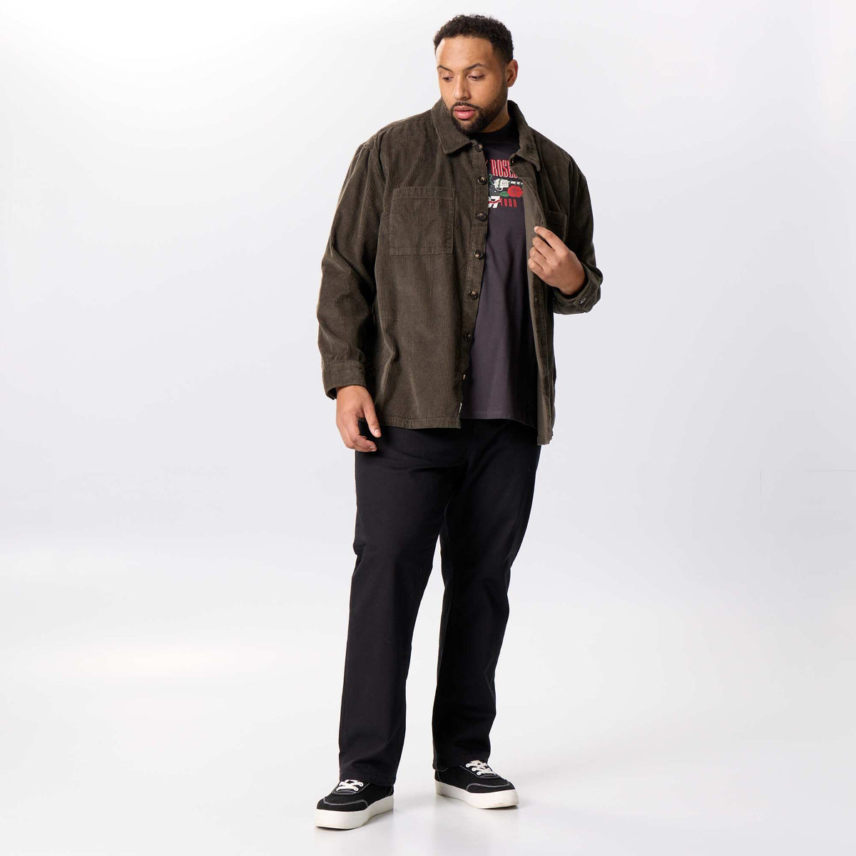 Corduroy Overshirt KHAKI