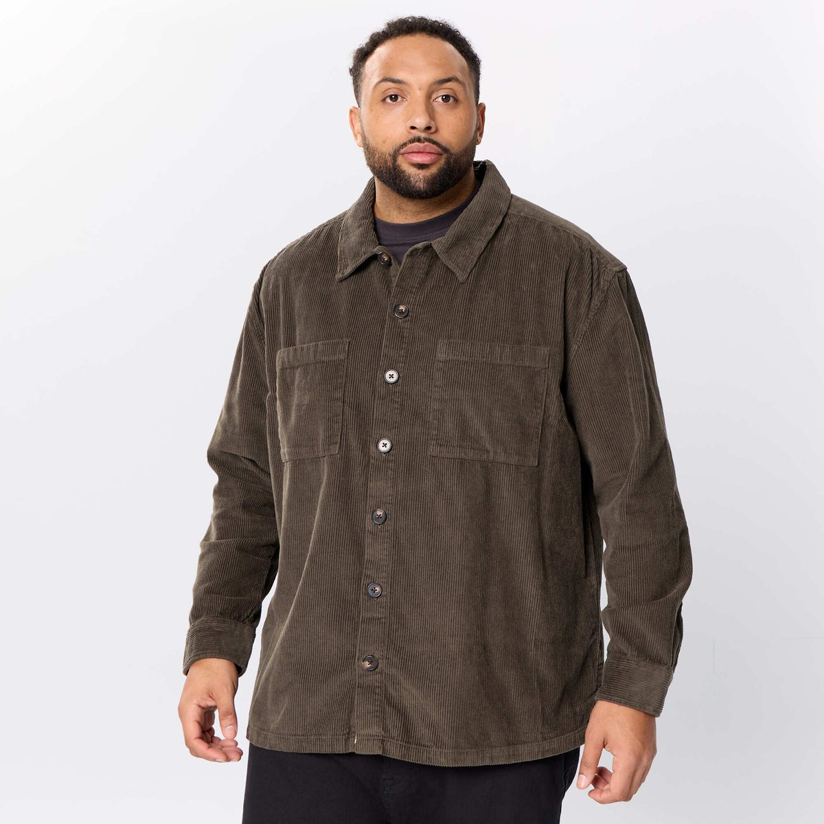 Corduroy Overshirt KHAKI