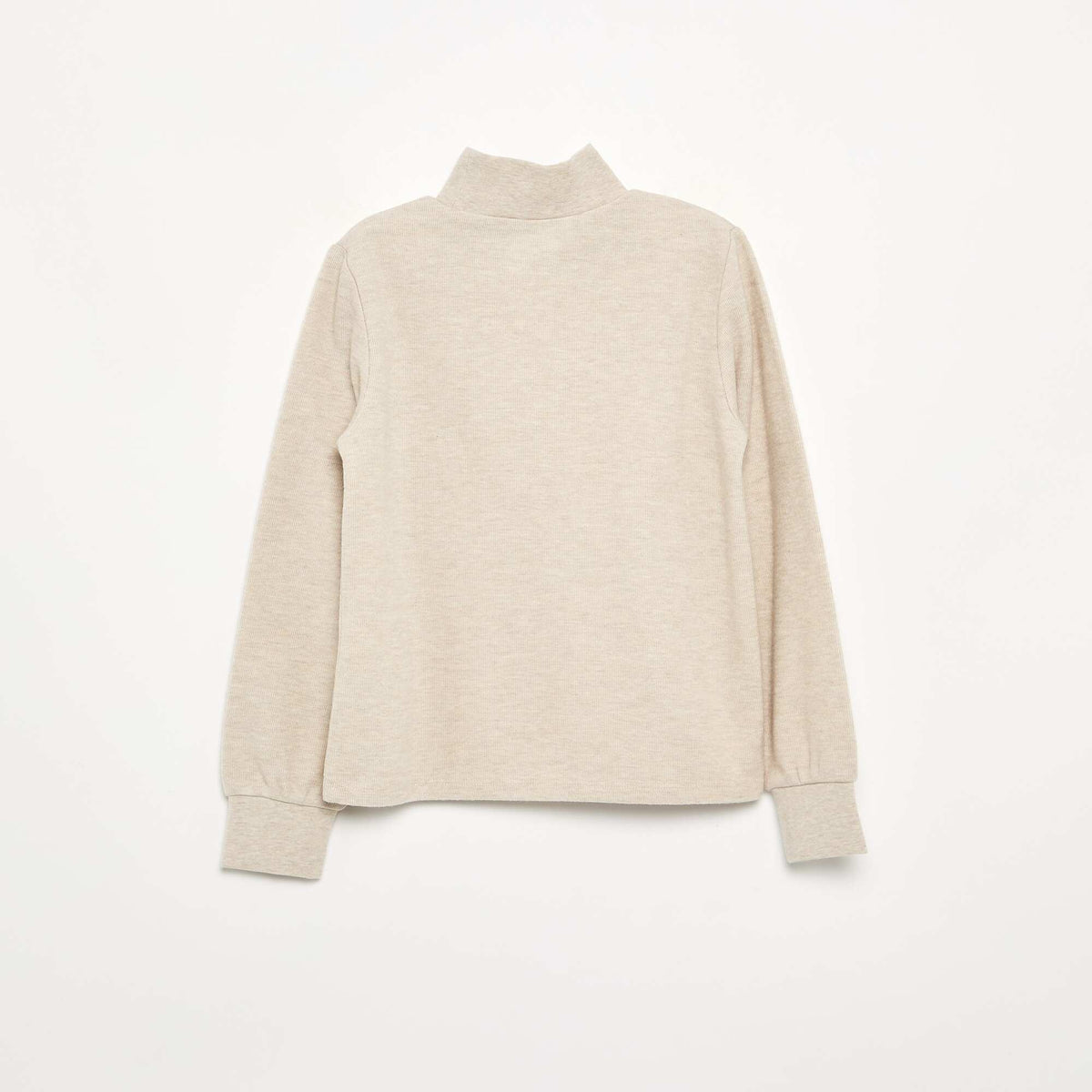 High-neck T-shirt ECRU