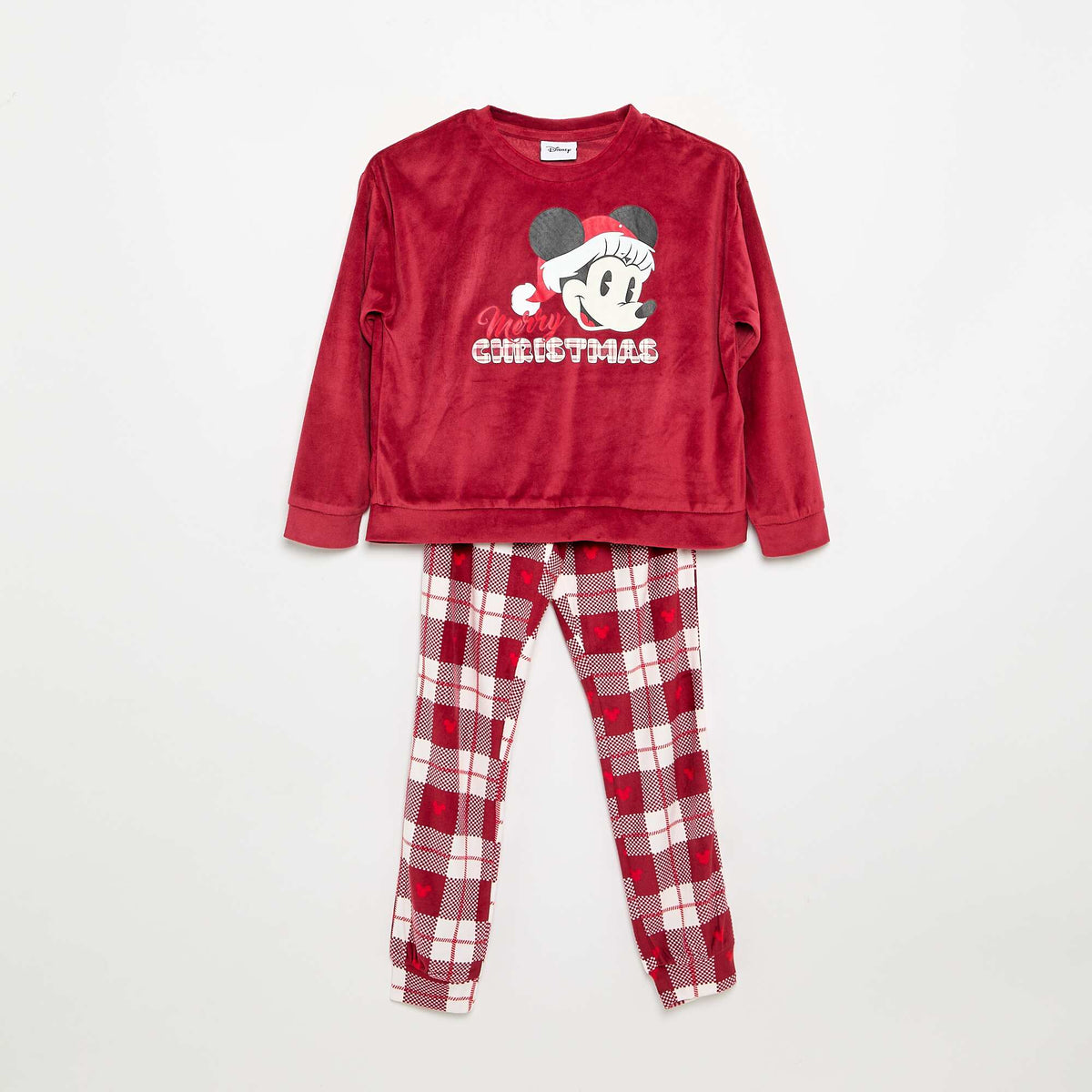 Disney 'Frozen' velvet pyjama set RED