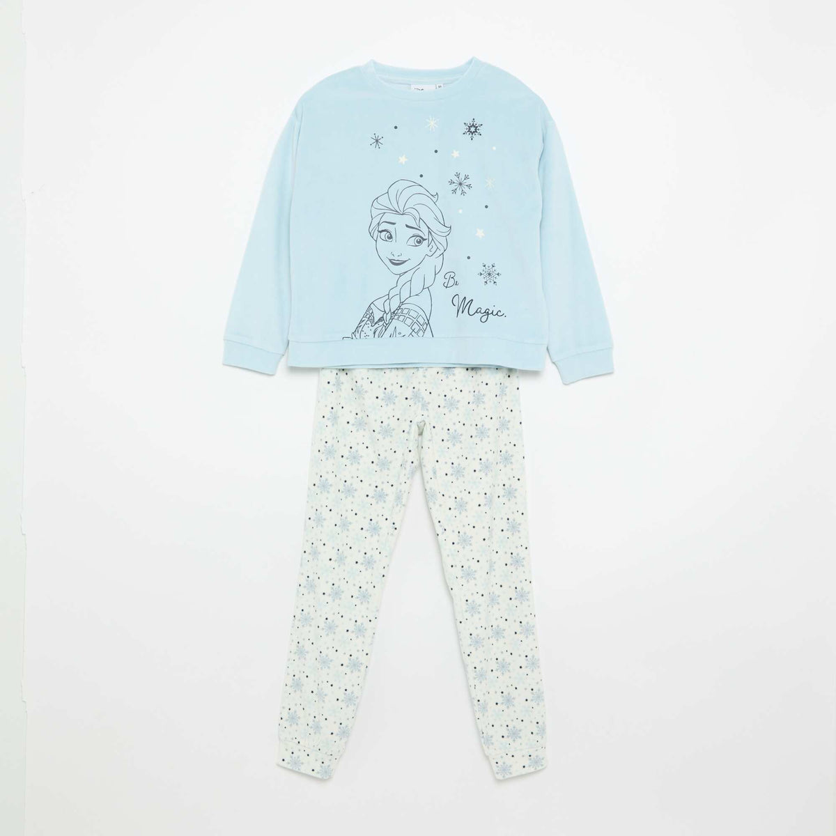 Disney \'Frozen\' Velvet Pajama Set BLUE