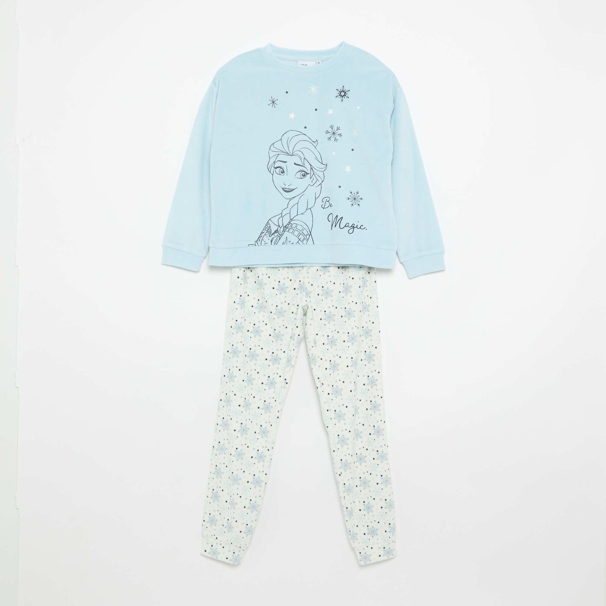 Disney \'Frozen\' Velvet Pajama Set BLUE