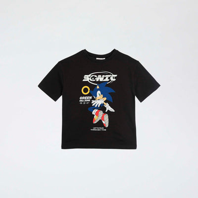 'Sonic' Short-Sleeved T-shirt BLACK
