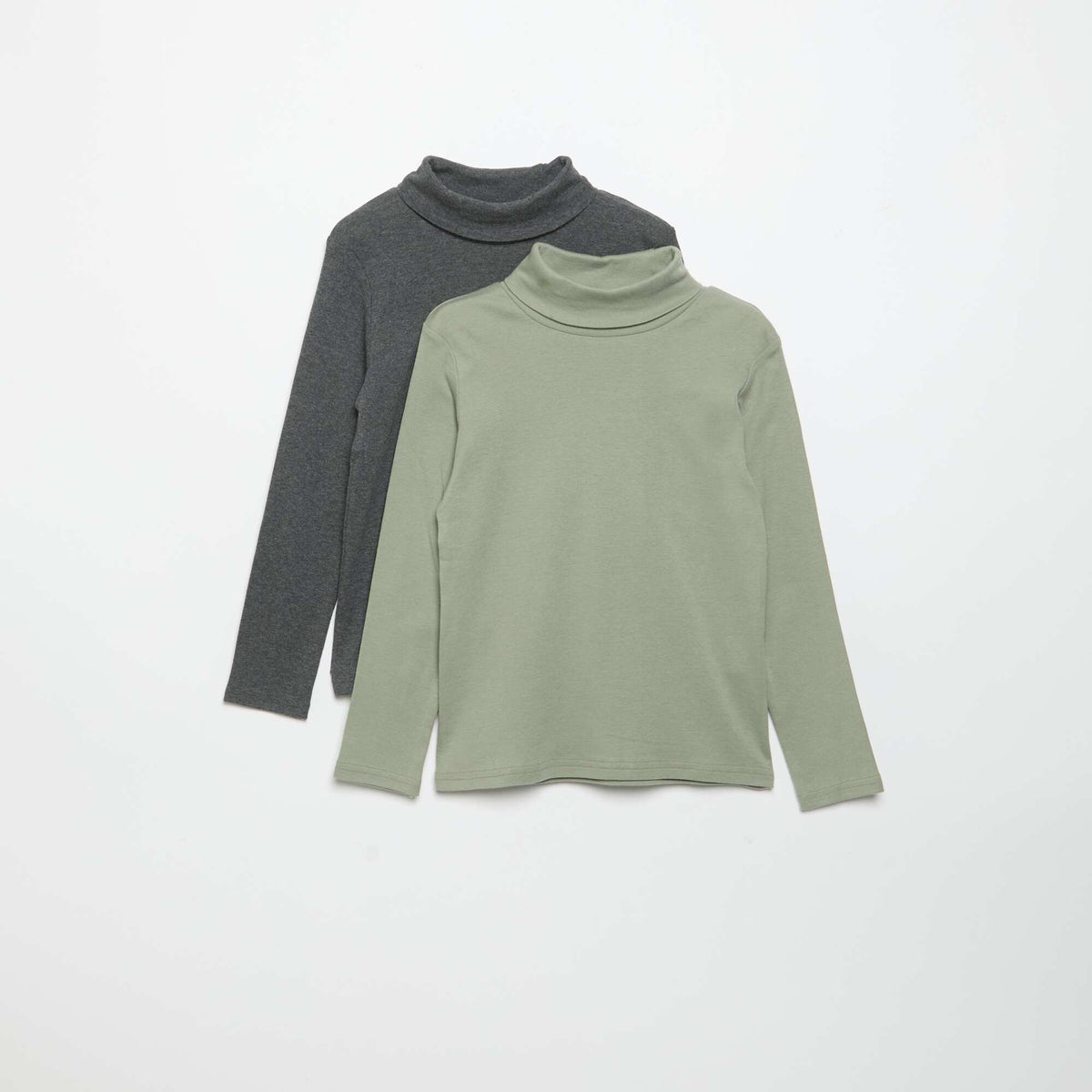 Pack of 2 Plain Turtlenecks GREEN