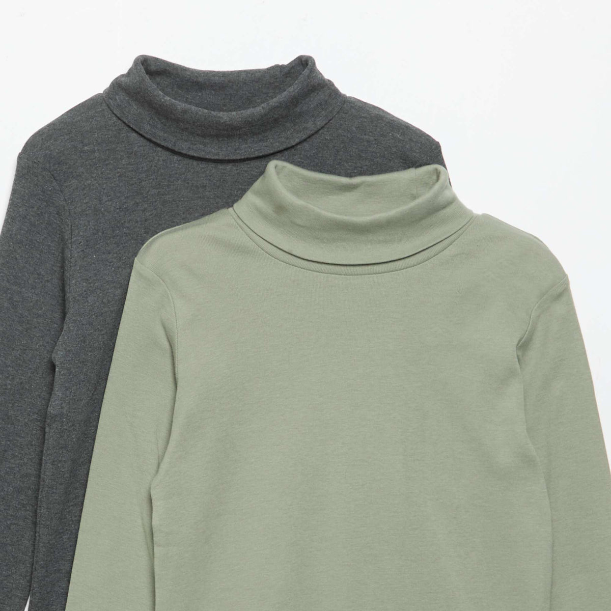 Pack of 2 Plain Turtlenecks GREEN