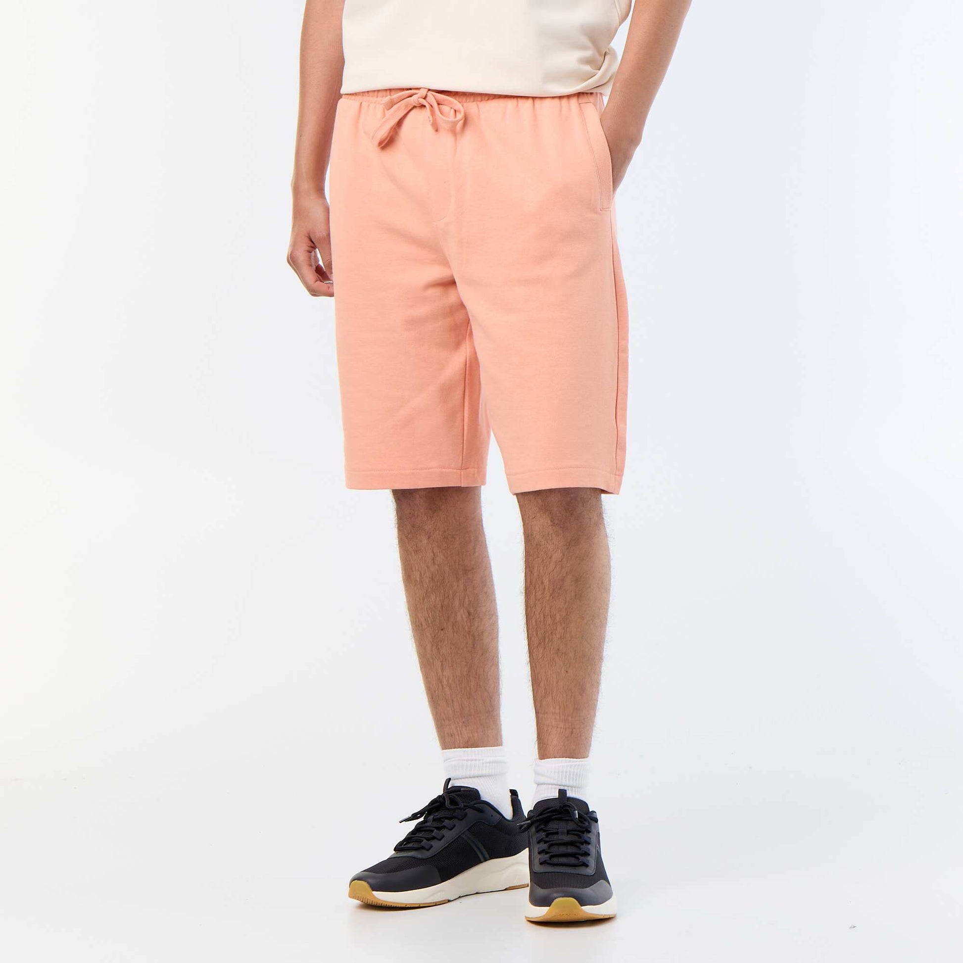 French Terry Bermuda Shorts ORANGE