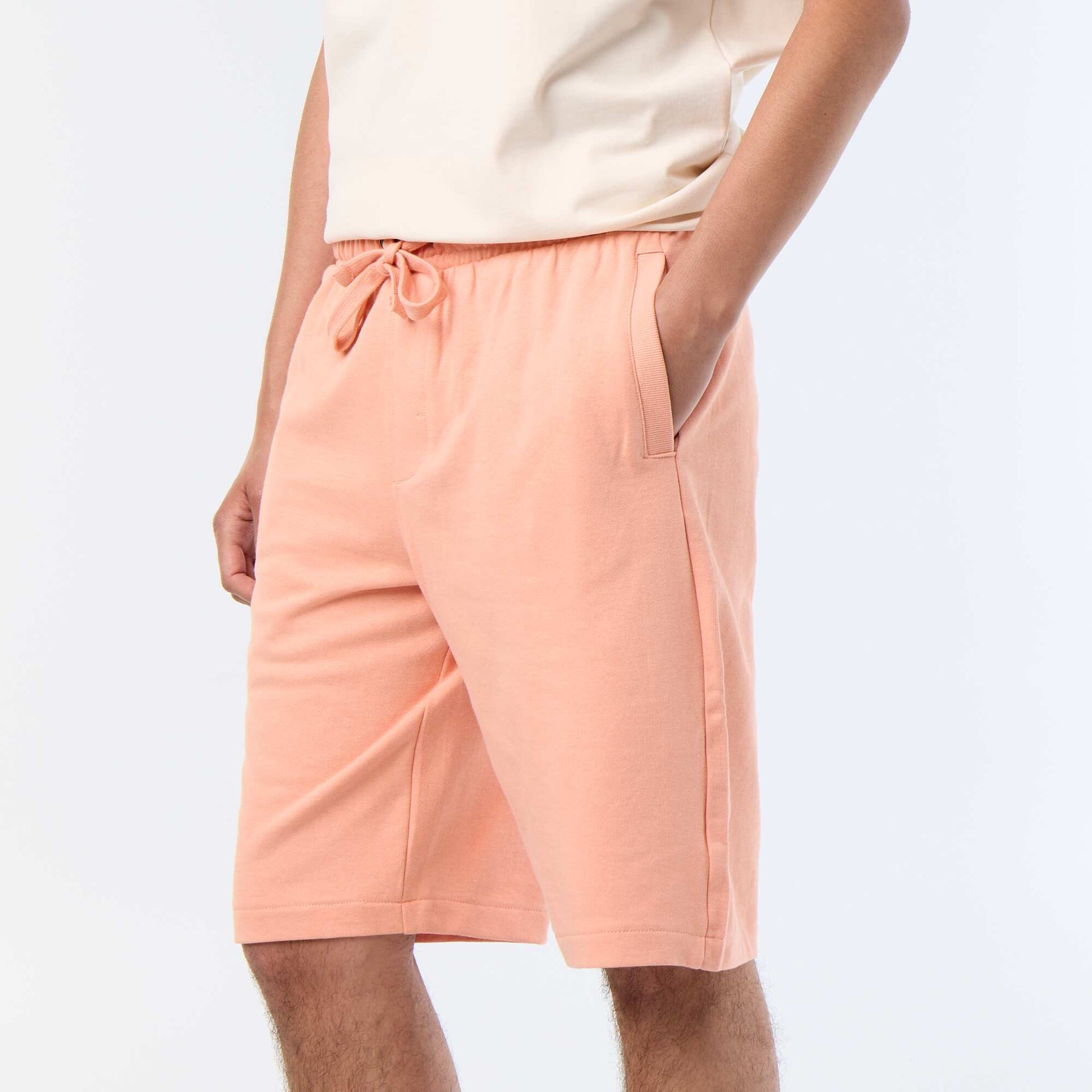 French Terry Bermuda Shorts ORANGE