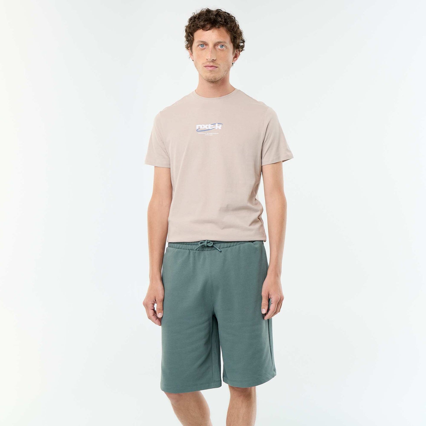 French Terry Bermuda Shorts GREEN