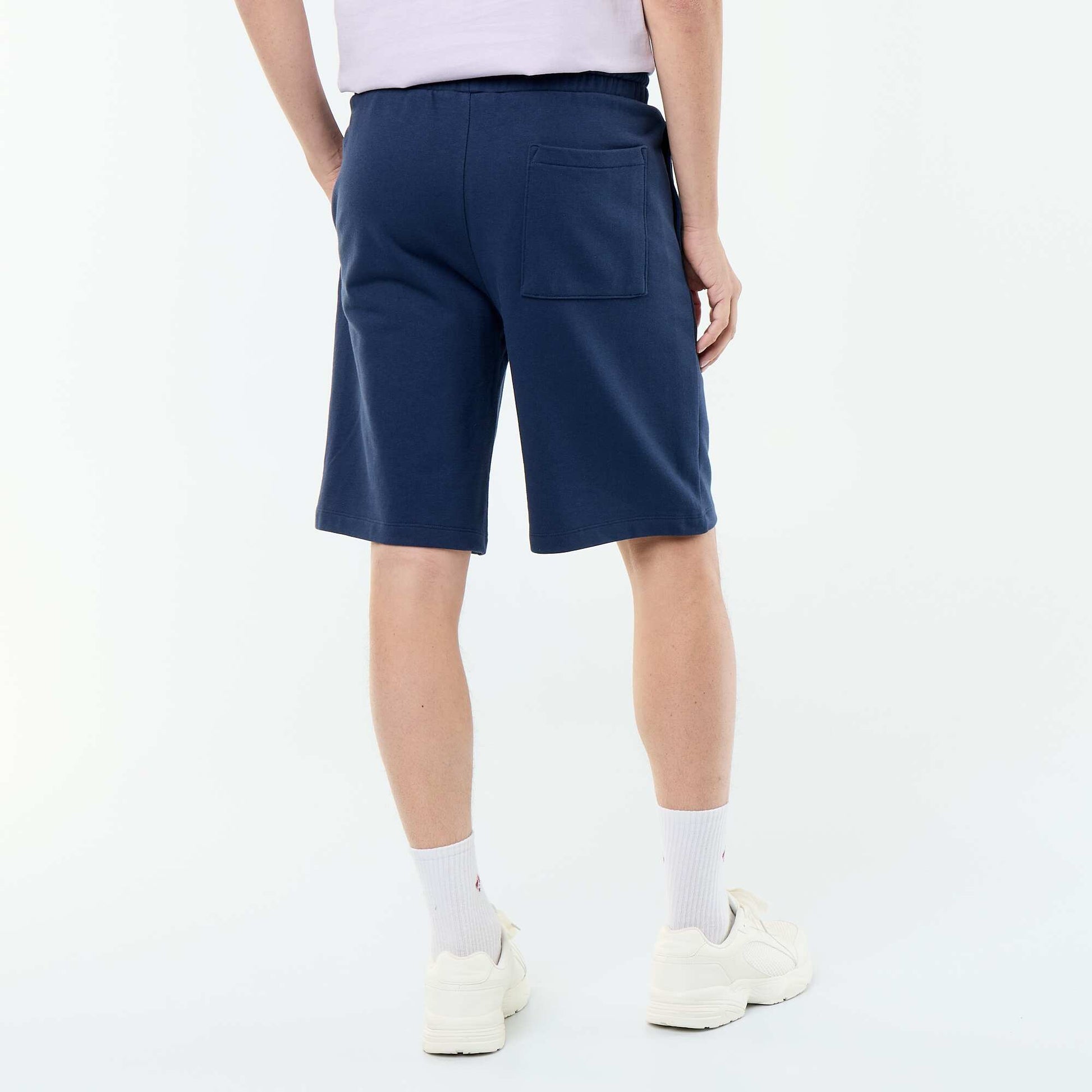 French Terry Bermuda Shorts BLUE