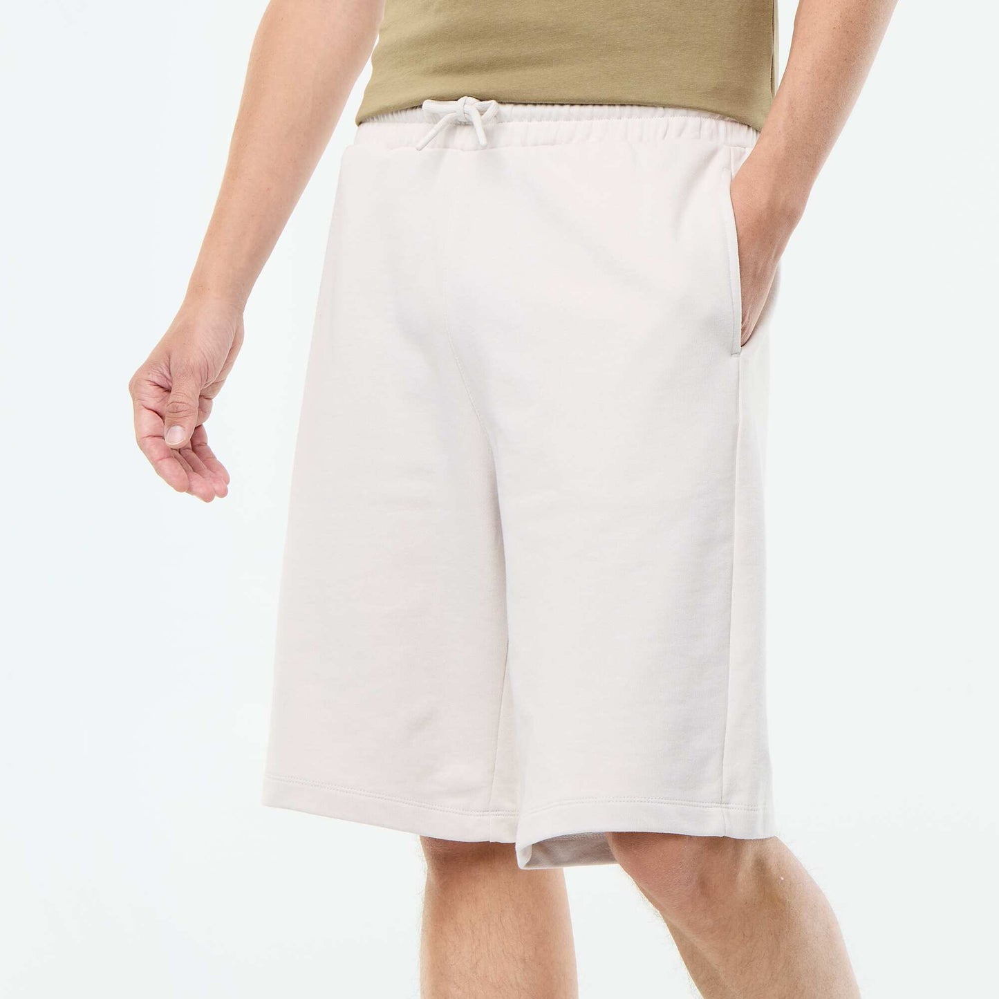 French Terry Bermuda Shorts GREY