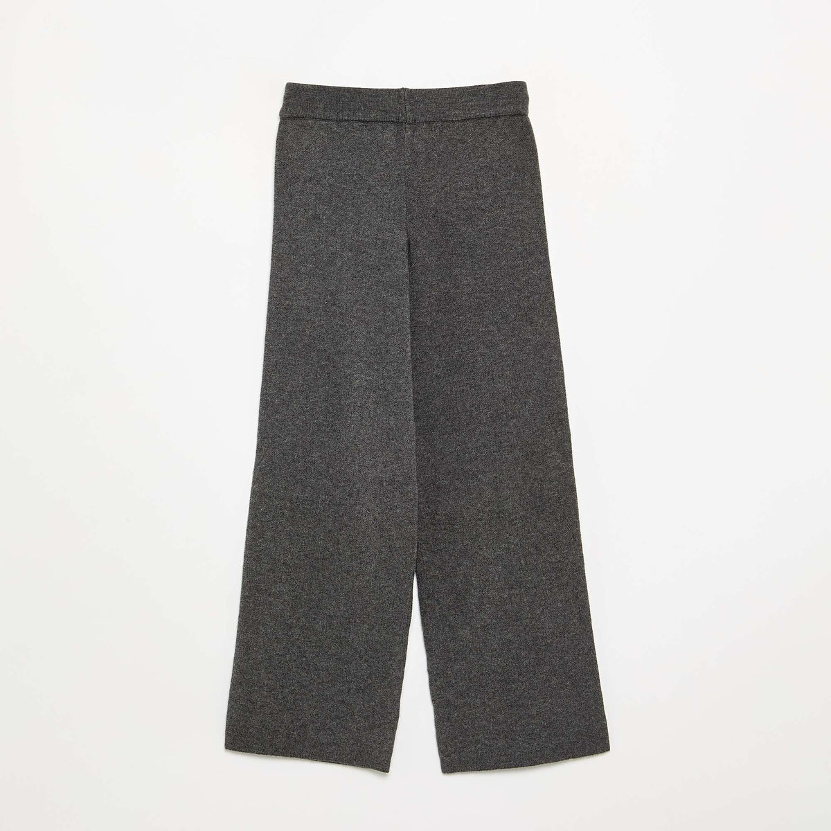 Wide compact knit trousers DARK GRAY / ANTHRACITE
