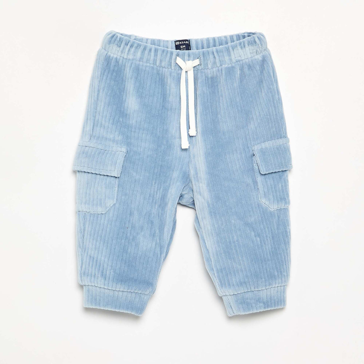 Corduroy Cargo Pocket Trousers BLUE