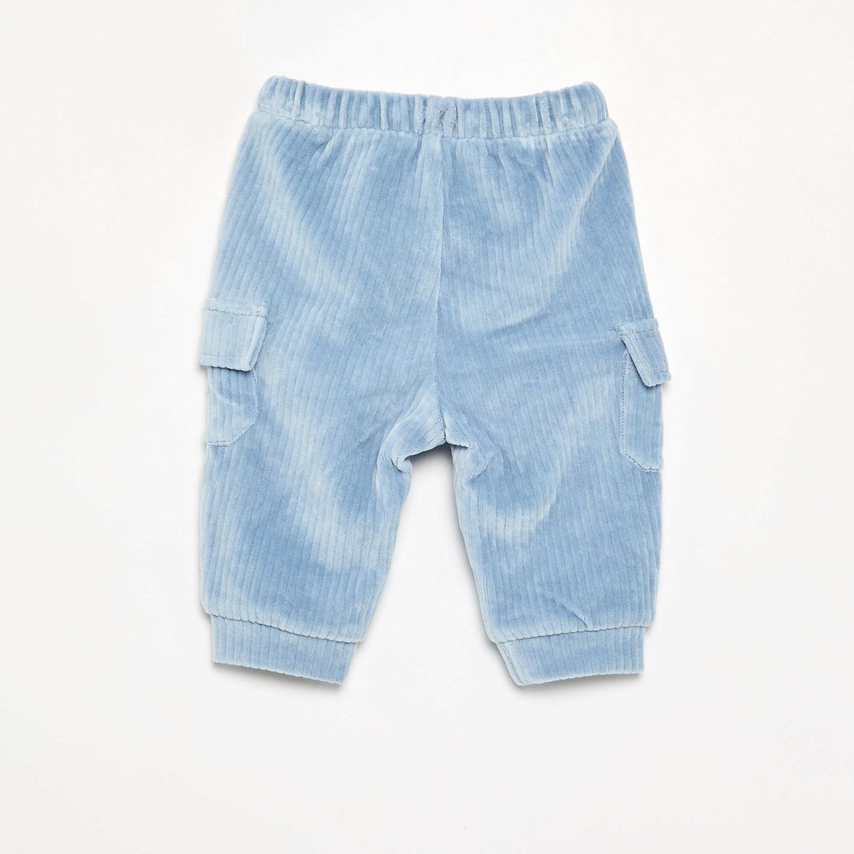 Corduroy Cargo Pocket Trousers BLUE