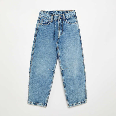 Wide-leg denim trousers BLUE