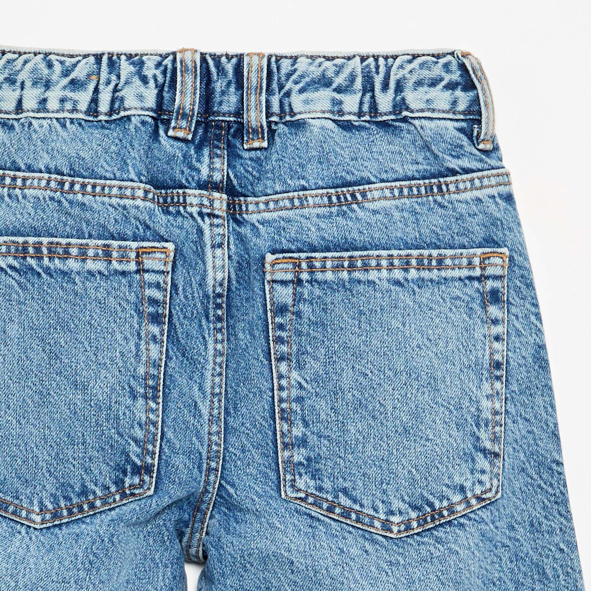 Wide-leg denim trousers BLUE