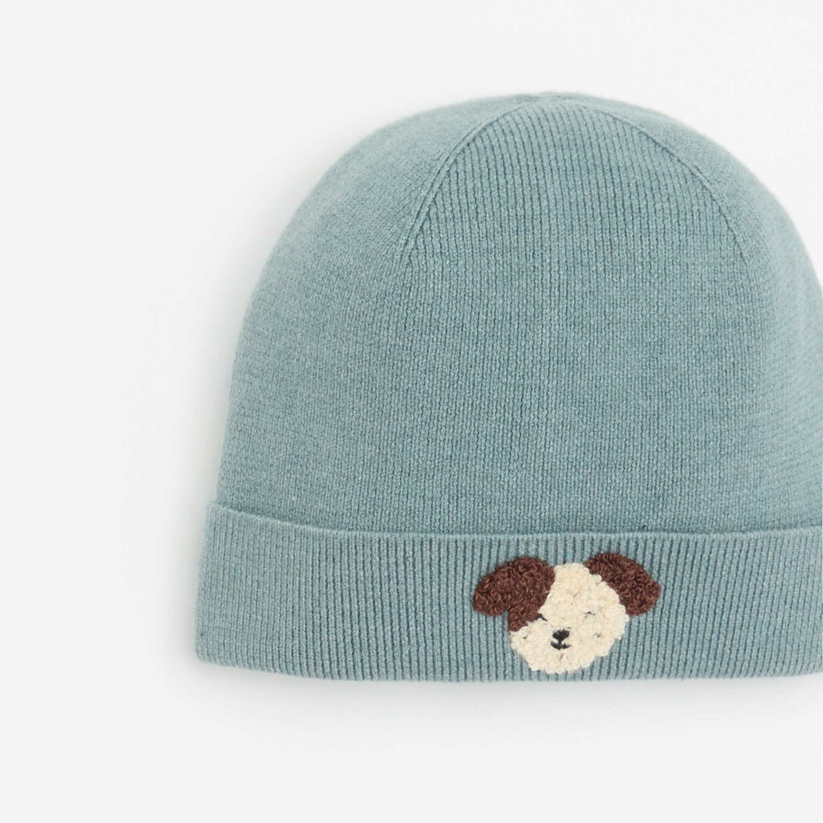Beanie with 'animal' embroidery BLUE