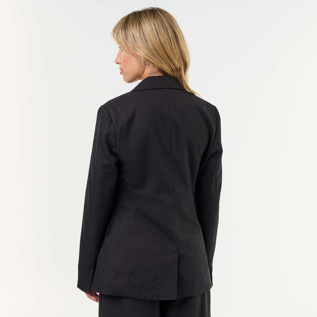 Longline Blazer Jacket BLACK