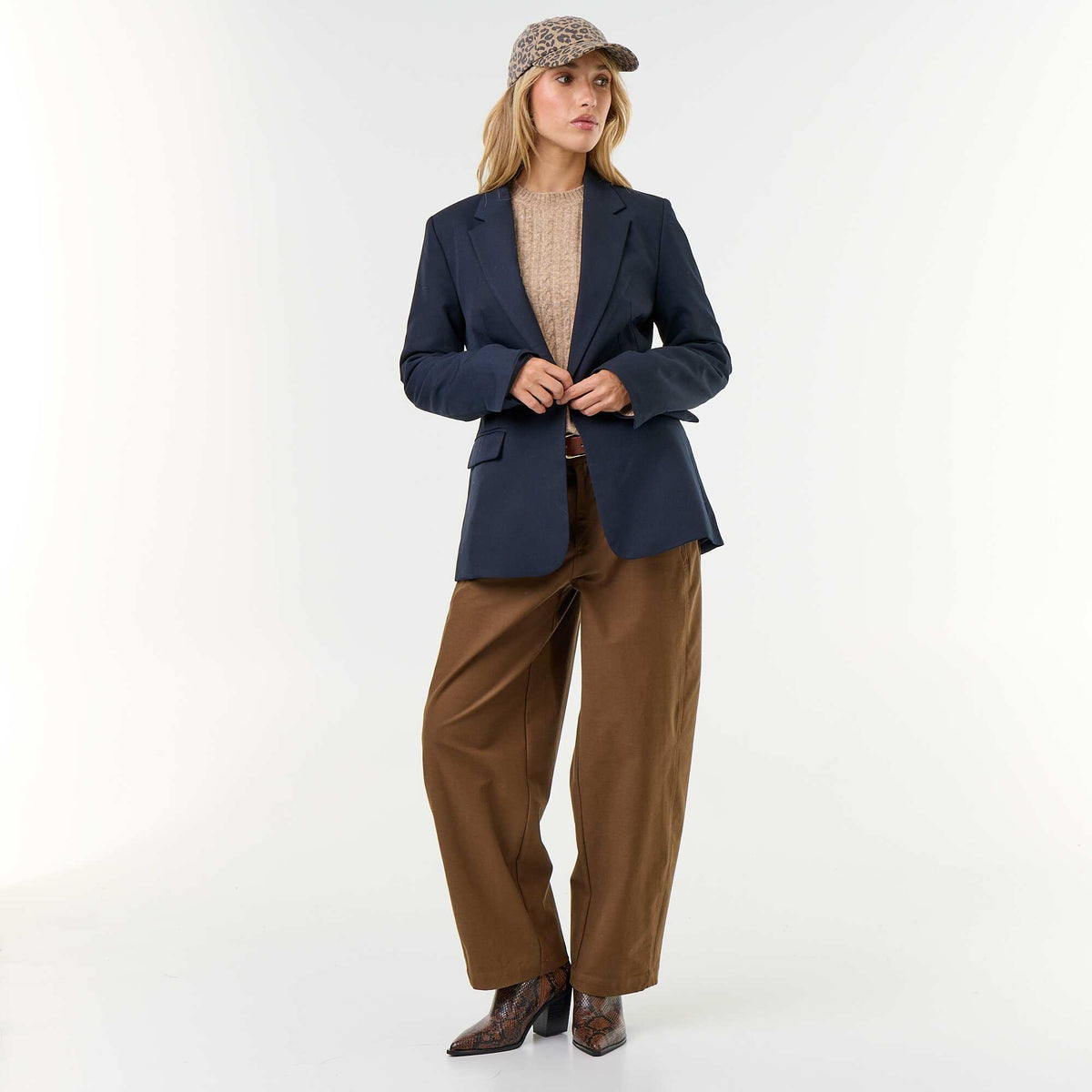Longline Blazer Jacket BLUE