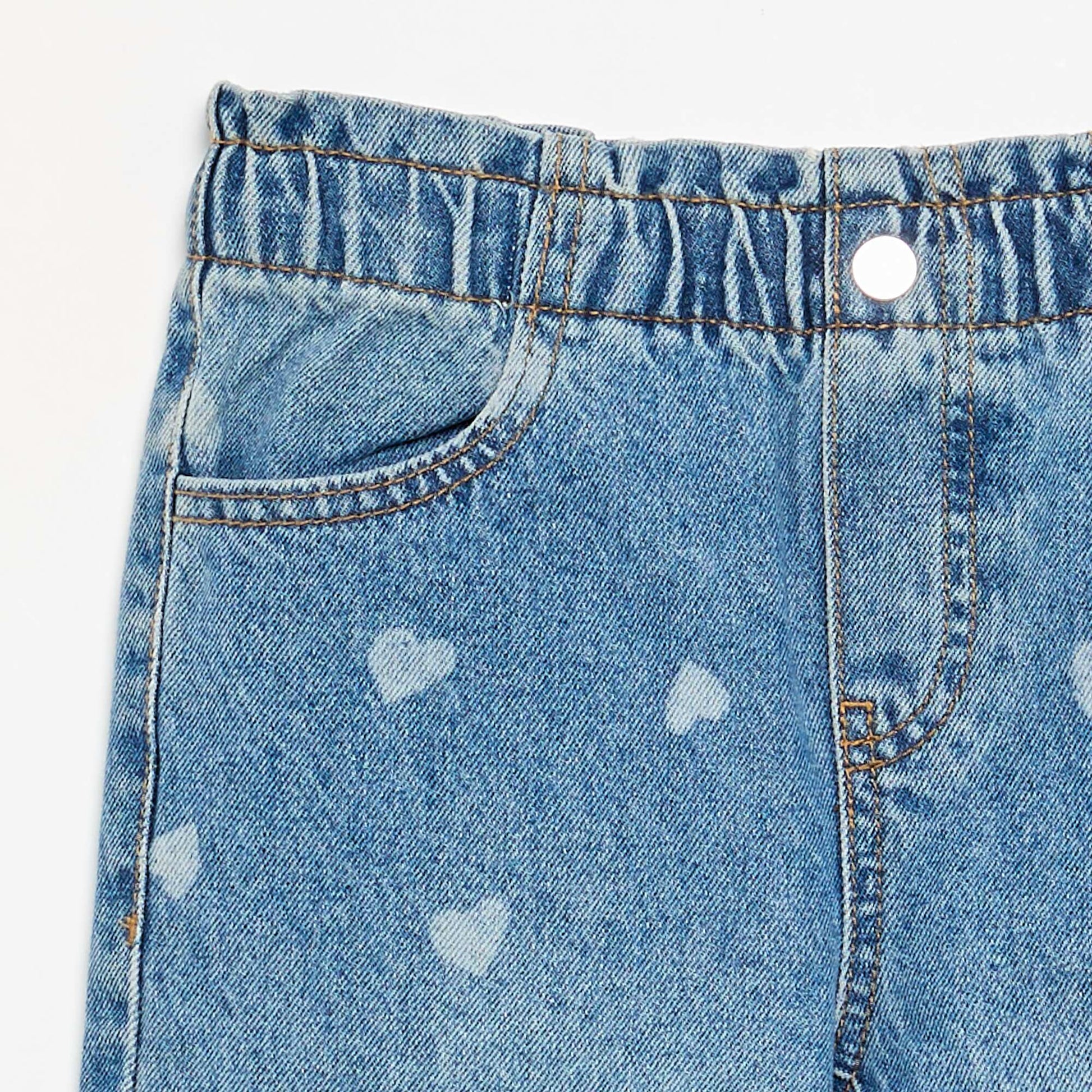 Wide-leg denim pants BLUE