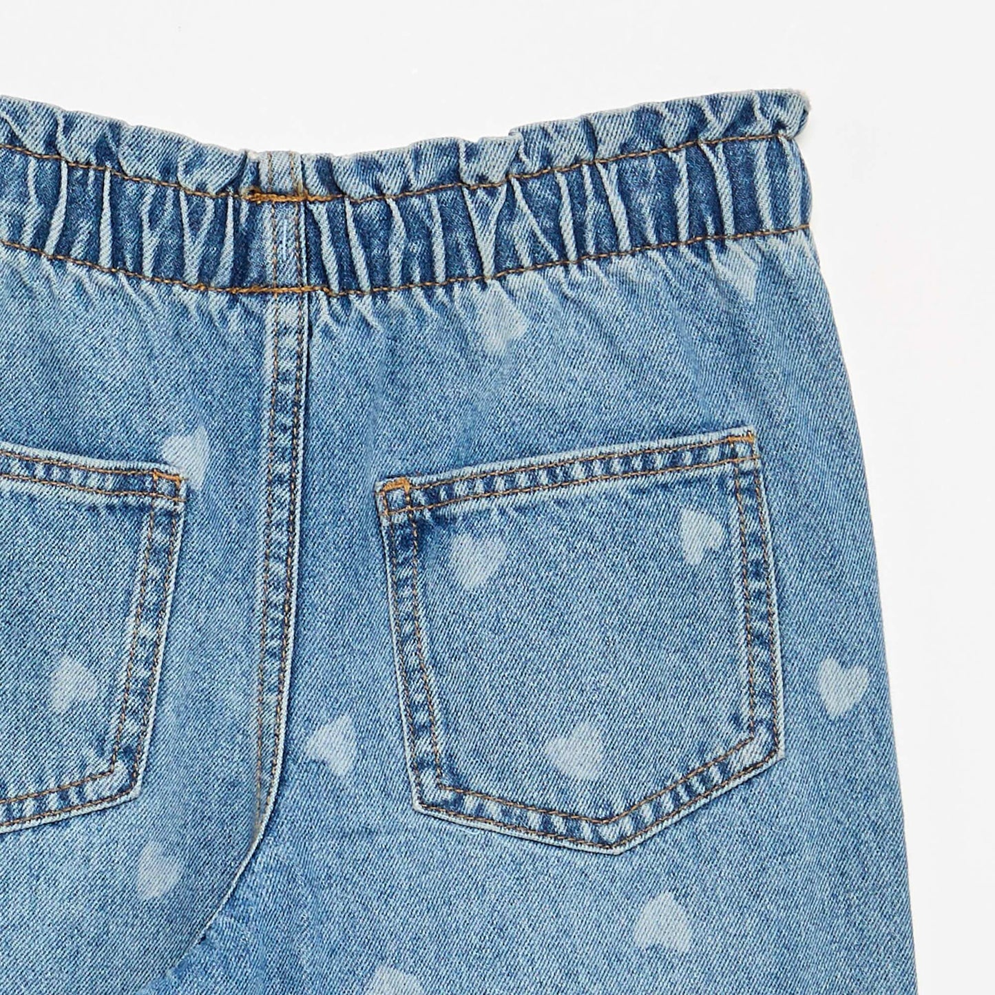Wide-leg denim pants BLUE