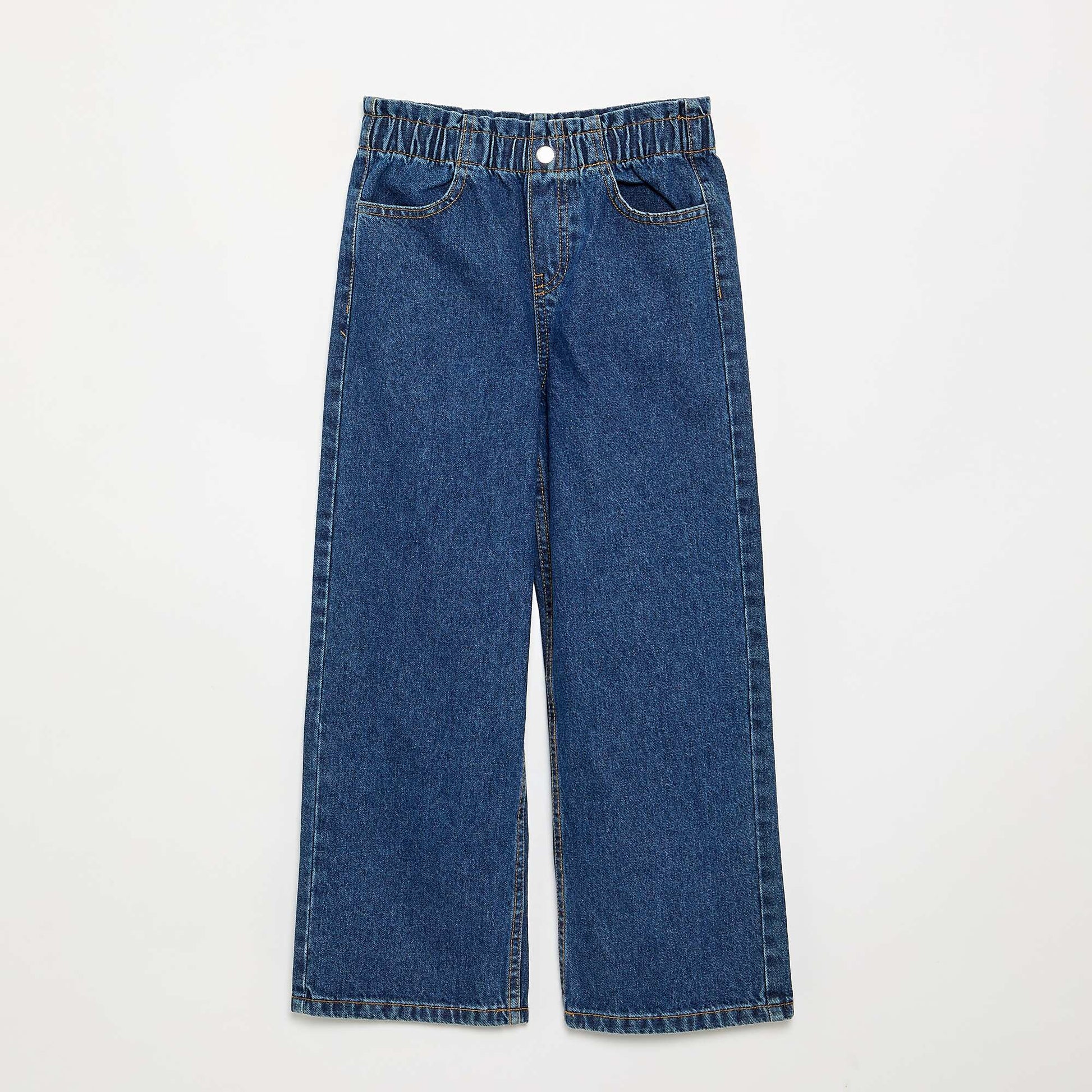 Wide-leg denim pants BLUE
