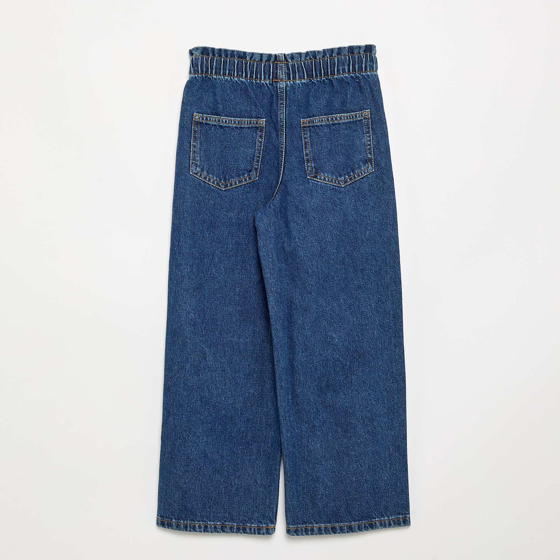 Wide-leg denim pants BLUE
