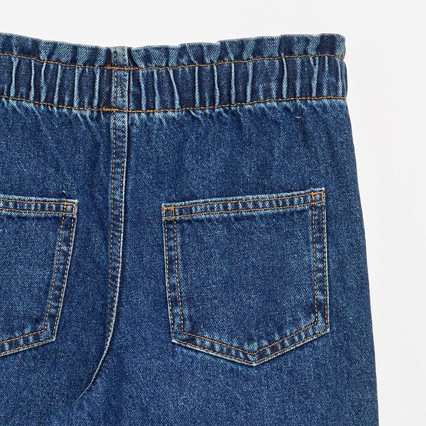 Wide-leg denim pants BLUE