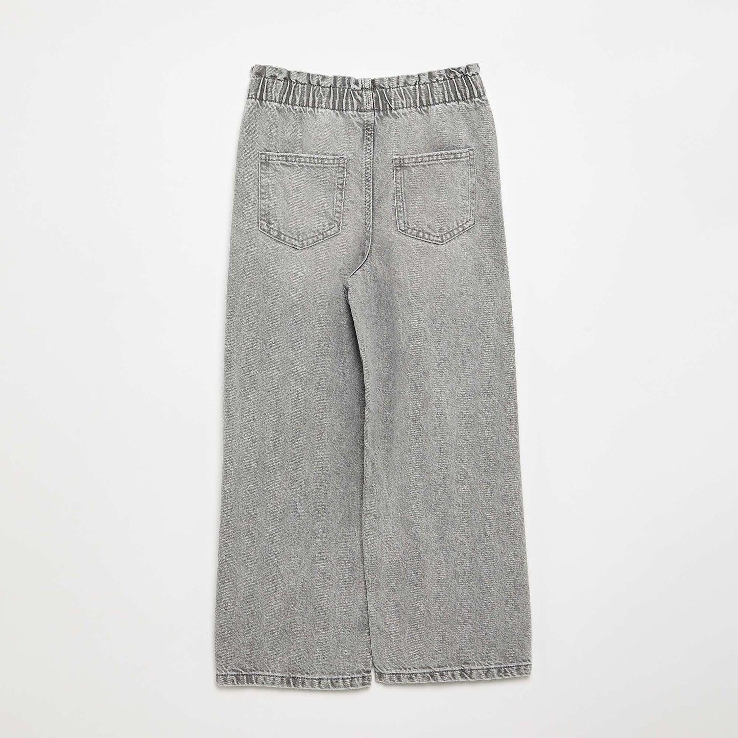 Wide-leg denim pants GREY