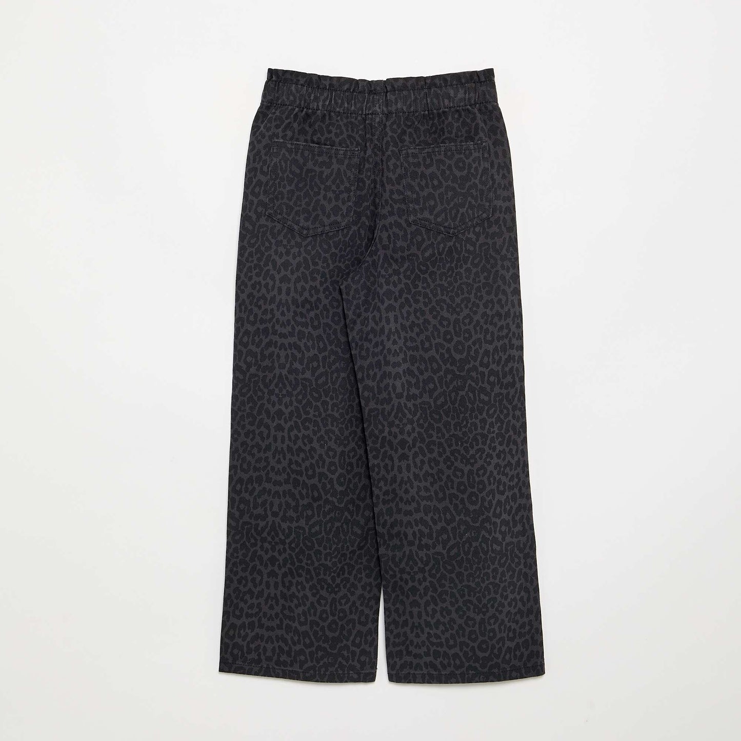 Wide-leg denim pants GREY