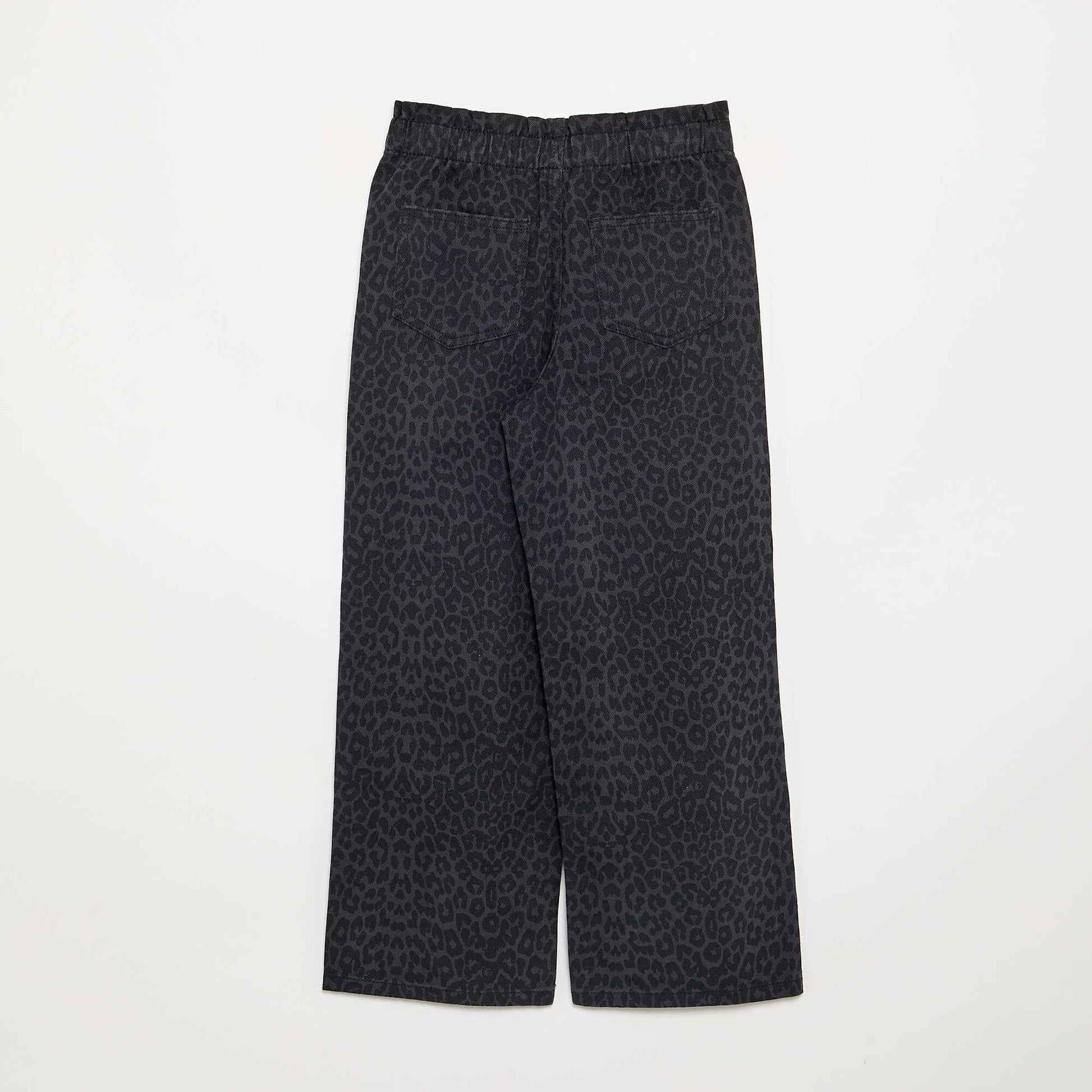 Wide-leg denim pants GREY