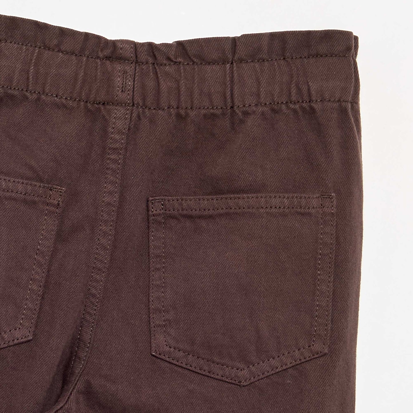 Wide-leg denim pants BROWN