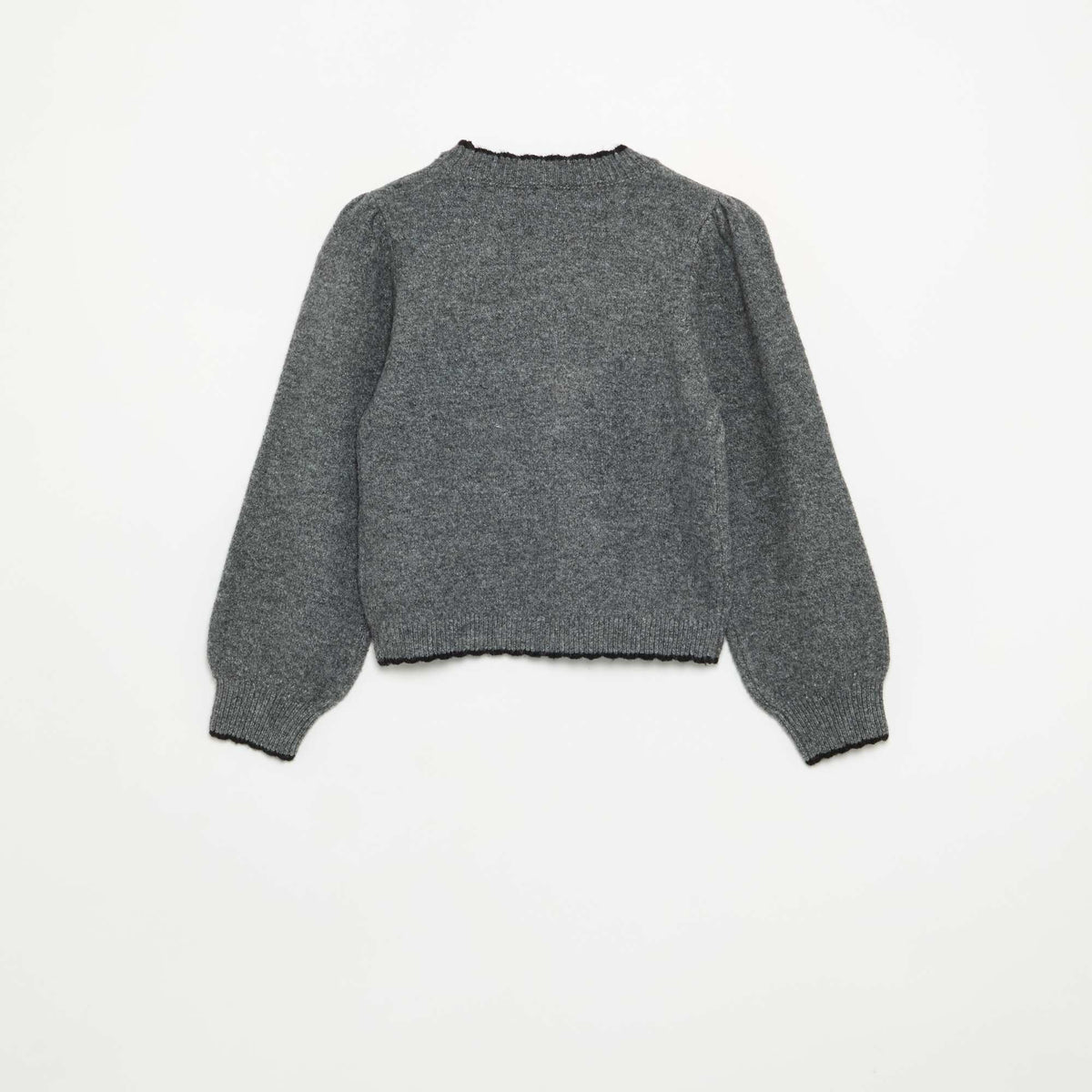 Sweater with \'Hearts\' on the front GREY