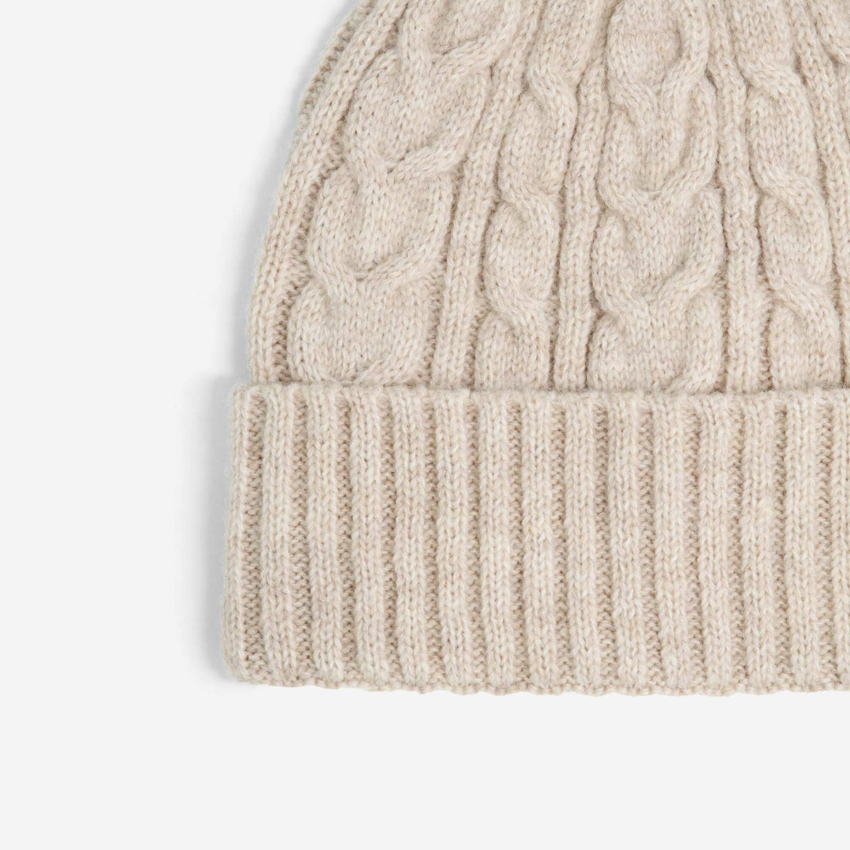 2-Piece Beanie Hat and Scarf Set BEIGE